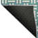 Premium Machine Washable Prisco Teal Rug
