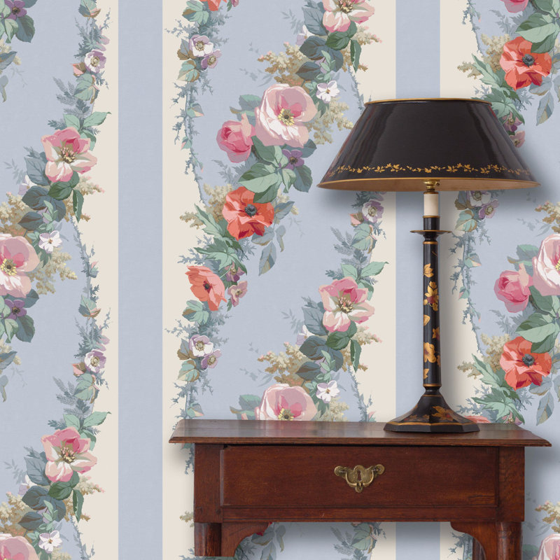 Floral Wallpaper Roll, Yellow