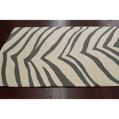 Hand Hooked Animal Print Indoor Rug