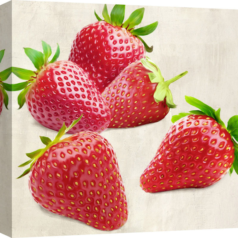 Strawberries by Remo Barbieri - Wrapped Canvas Print, 70 cm H x 70 cm W