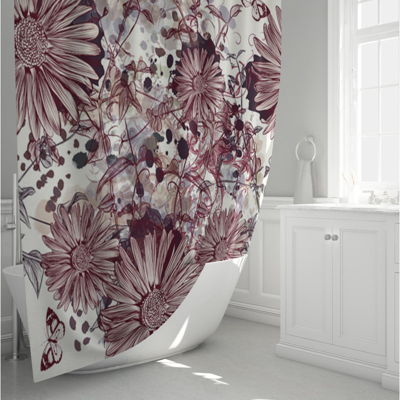 Rideau de douche simple Bloomingburg, H 83 po x l 70 po