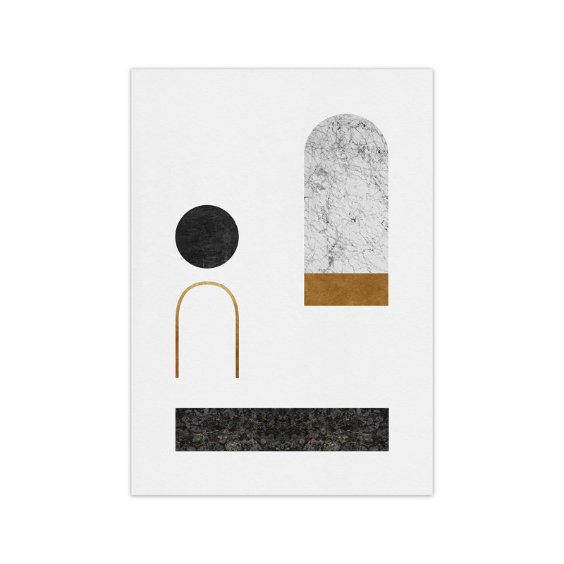 Orara Abstract Geometric II - Print, No Framed, 59cm H x 42cm W x 1cm D