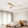 52" Ceiling Fan With Lights Remote Control, DC Motor Ceiling Fans 6 Speed Levels For Patio Living Room
