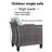 Kaniha Wicker Outdoor Lounge Chair-1849108690
