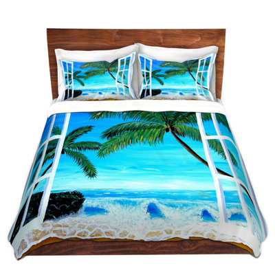 Ensemble de housse de couette en microfibre DiaNoche par Markus Bleichner - Caribbean View 1