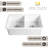 Los Flexi White Undermount Kitchen Sink-111687797-111687802-111687795