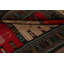 Tapis de la zone en laine rouge/beige/noir 3 pi 7 po x 5 pi 10 po one-of-kind main-noué la