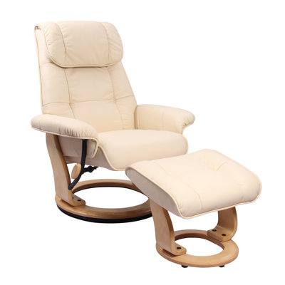 Fauteuil inclinable pivotant avec repose-pieds Ventura - pivotant à 360 °, inclinable à 128 °
