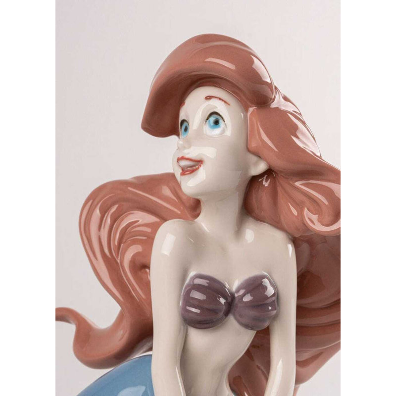 Ariel Porcelain Figurine with Glossy Finish