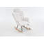 Chaise berçante en tissu avec repose-pieds Teddy