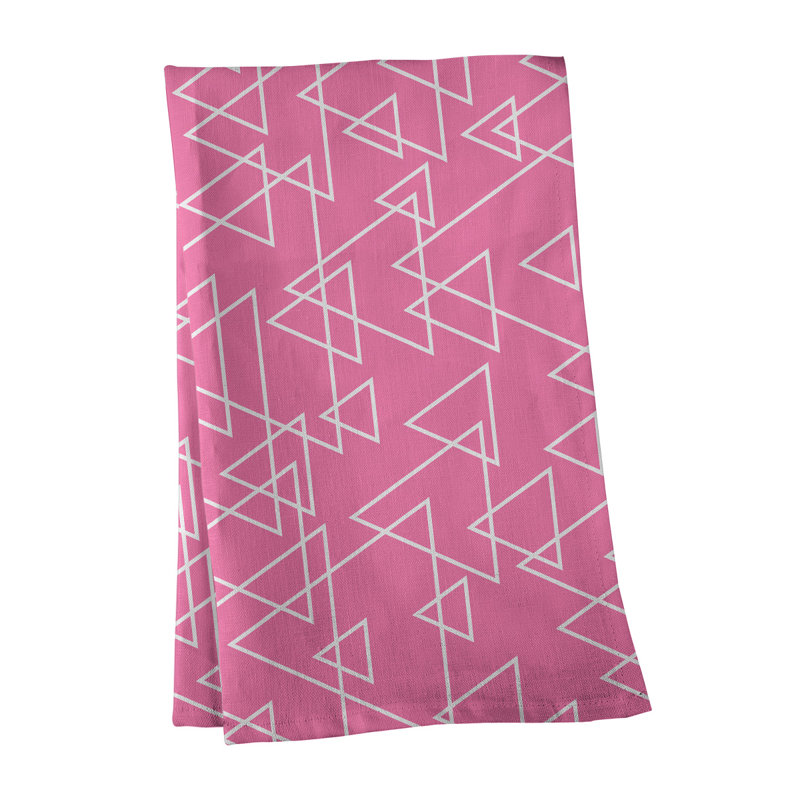 Tea Towel Kitchen Towel, Poly Twill, Pink