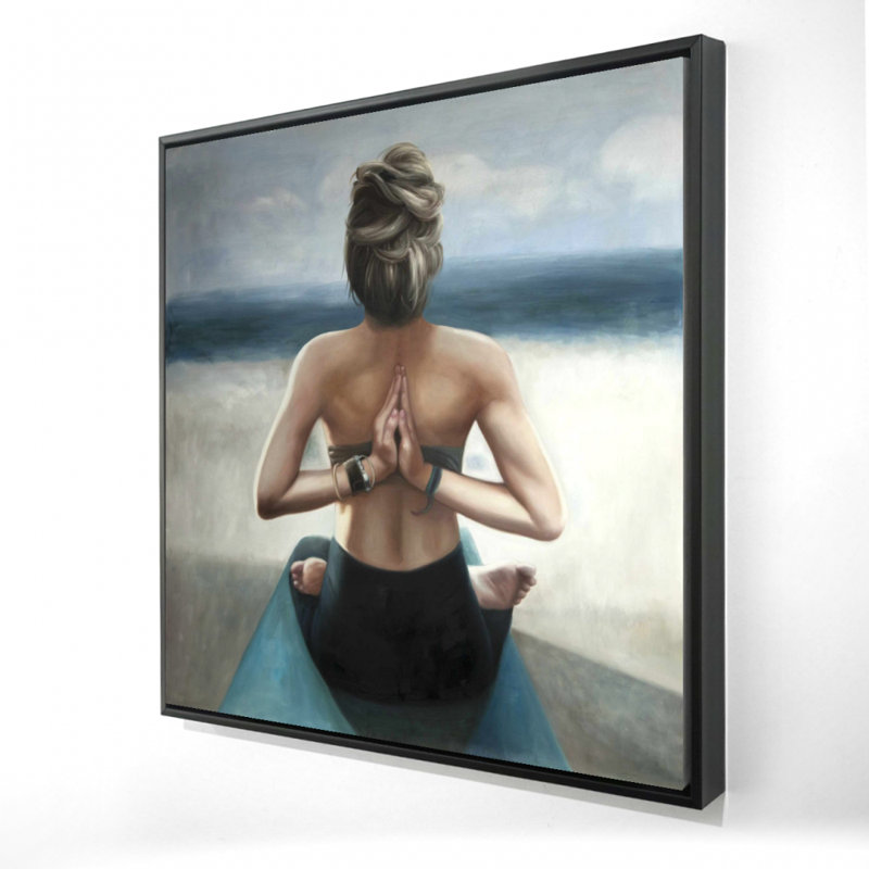 Impression inversée sur toile, Toile encadrée noire, H 24 po x l 24 po