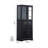 Pantry Cabinet With Glass Doors and LED For Great Showcase,a deep drawer and 3 adjustable shelves for all storage needs-1439924838