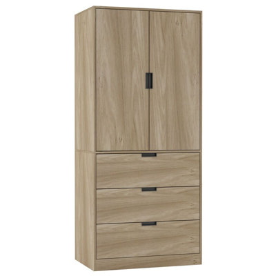Stephy Solid Wood Wardrobe