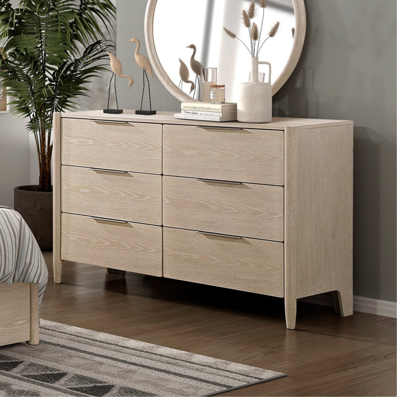 Commode de rangement moderne à 6 tiroirs