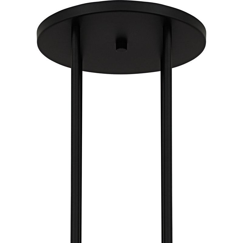 Lustre noir mat à 8 lumières Winsland