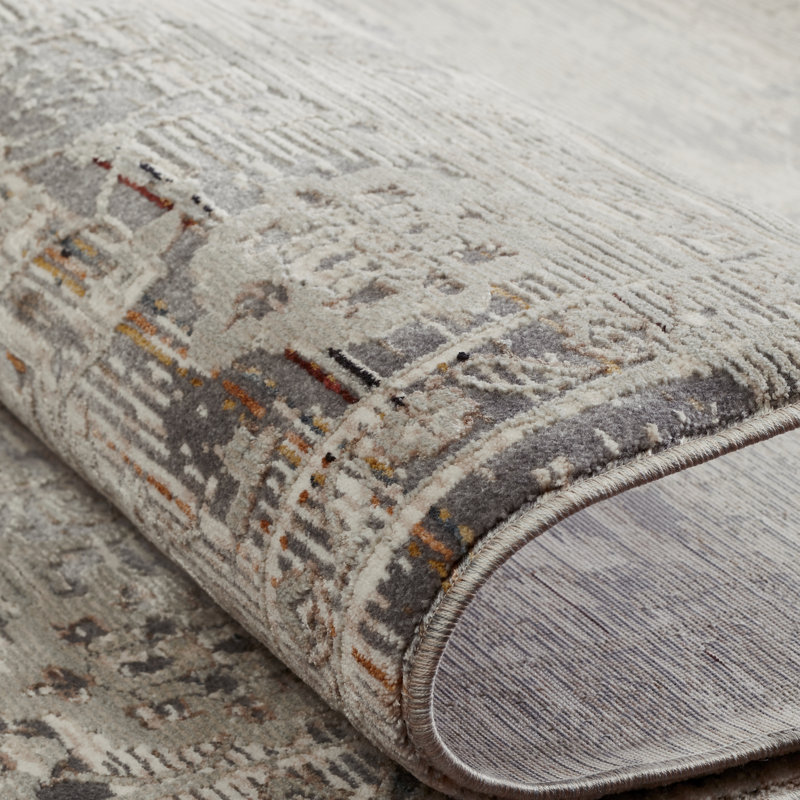 Hendricksen Southwestern Area Rug in Gray, Runner 2'6" x 12'