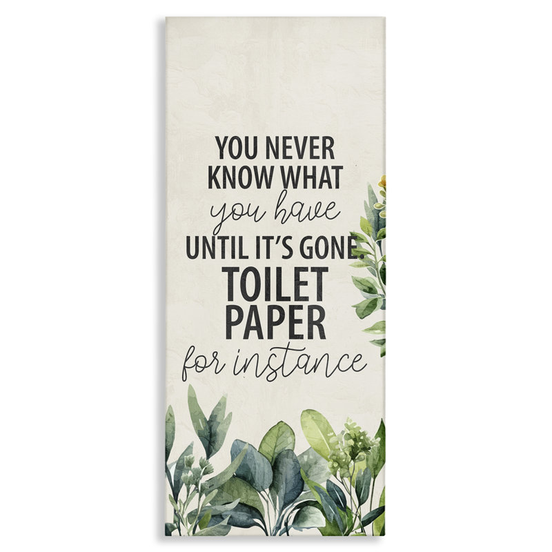 Art mural sur toile «Never Know till Gone», H 40 po x l 17 po