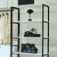 Walk-in en bois avec cadre en métal - blanc, espace de rangement très profond, eau et chaleur, rangement autoportant blanc Stain Scratch E0, cadre rouille, matériaux, finition,