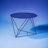 Epidia Blue Color Display & Utility Accent Table-912763223