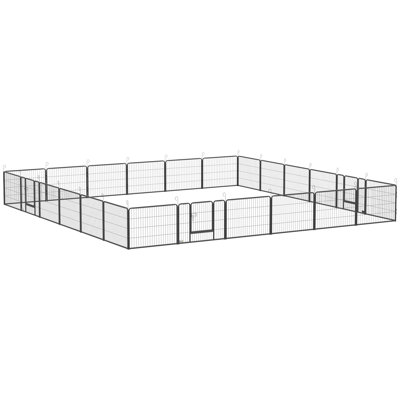 24 Panel Steel Exercise Pen With Door