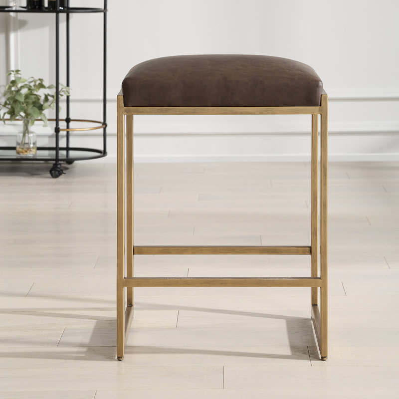 Tabouret de comptoir en fer l 17,75 po Fullerton, Or