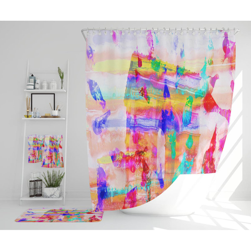 Nataleigh Polyester Shower Curtain Set