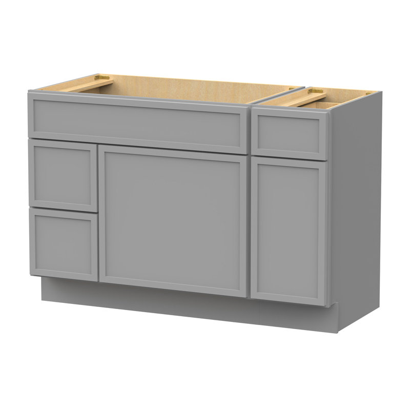 48'' Single Bathroom Vanity Base Only, Gray