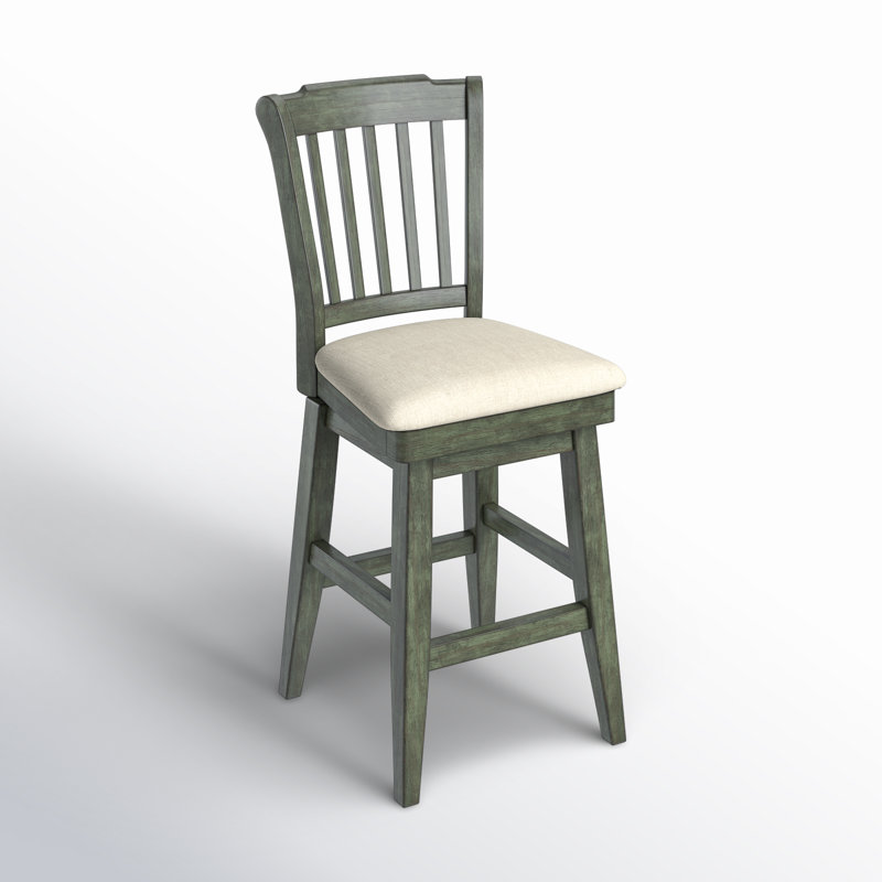 Tabouret pivotant Fortville, Sauge antique, Tabouret de bar (siège d'une hauteur de 29 po)