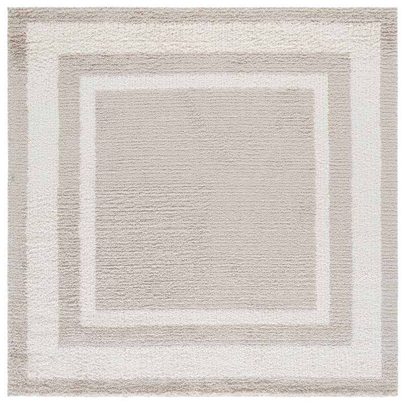 Gemma Shag 608 Performance Geometric Rug, Square 6'7"