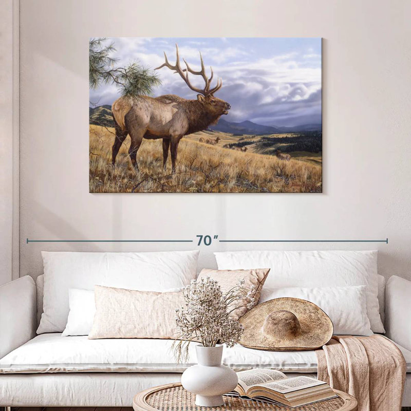 Big Sky Bugler, 30" H x 45" W