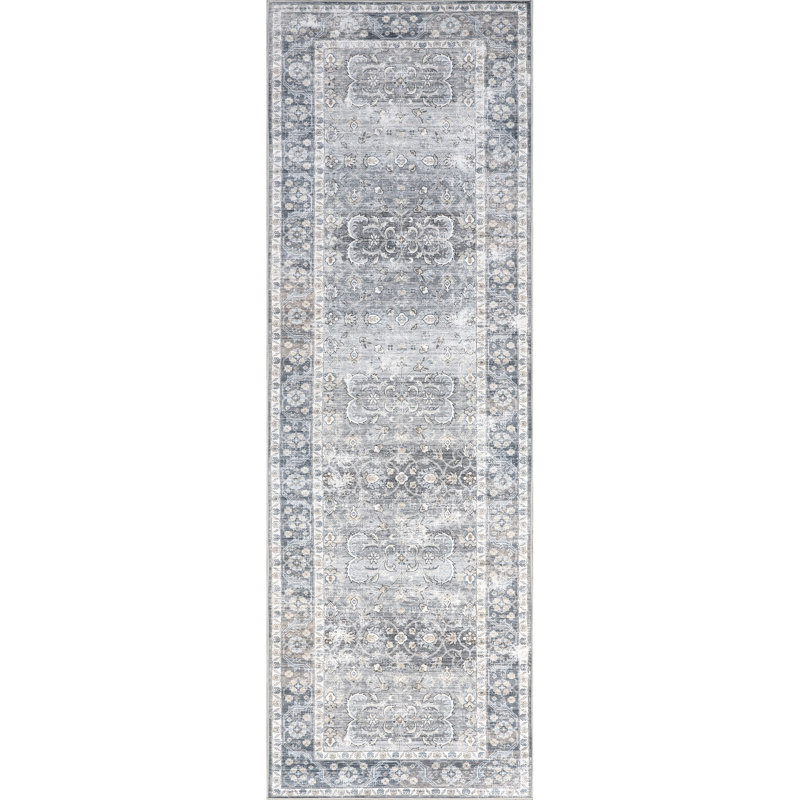 Medallion Spill Proof Machine Washable Area Rug for Living Room Bedroom Dining Room Kitchen, Runner 2'6" x 8'