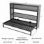 Lit escamotable simple avec tablettes et port USB, cadre de lit mural en métal pliable et peu encombrant pour chambre d'amis ou bureau à domicile-1800483038