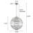 Ashaz 6 - Light Dimmable Globe Chandelier