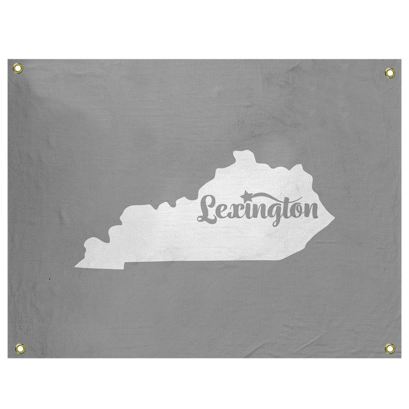 Tapisserie murale lexington kentucky, H 50 po x l 59 po, Gris