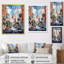 «Clabber Abstract San Diego City Portrait», reproduction sur toile-1205056036-1205056089