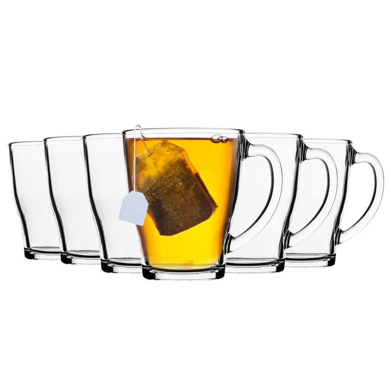 Duralex - Cosy Glass Latte Coffee Mugs - 350ml Cups for Tea, Hot Drinks, 12