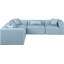 Canapé modulaire en similicuir 5 pièces Houswerth-94884296