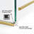 60 inch x 72 inch Gold Frameless Double Sliding Shower Door with 3/8 inch Thick Stainless Steel Tempered Glass