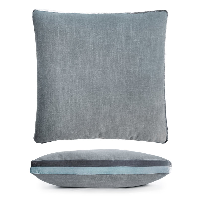Double Tuxedo Pillow Cover & Insert, Square 22", Dusk