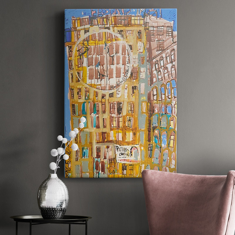 Bandaloo II sur toile, H 18 po x l 12 po x P 1 po