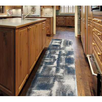 Alban Abstract Blue Indoor Area Rug