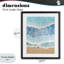 «Overlap Shore Waves», impression encadrée sous verre, conception de Jesse Keith-1805400210-1805400213
