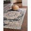 Tapis bleu marine / gris Arella-56626501