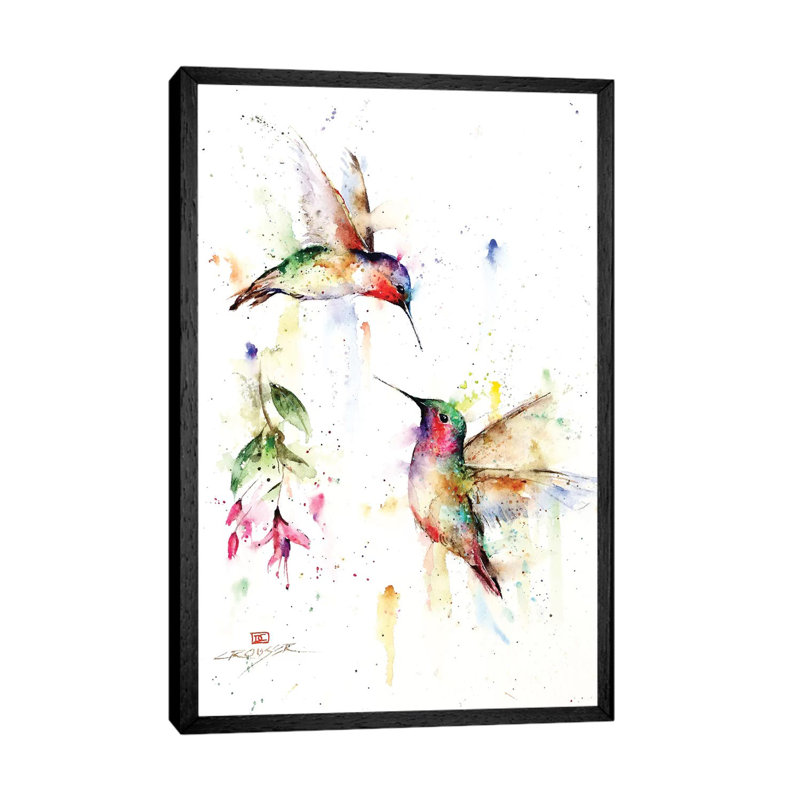 Meeting Place 1 Piece Painting on Canvas, 101.6 cm H x 66.04 cm W, Black Framed