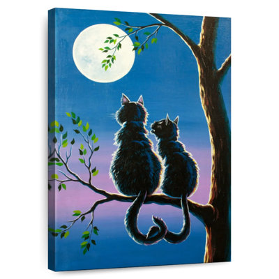Hardie Moonlit Cat Couple