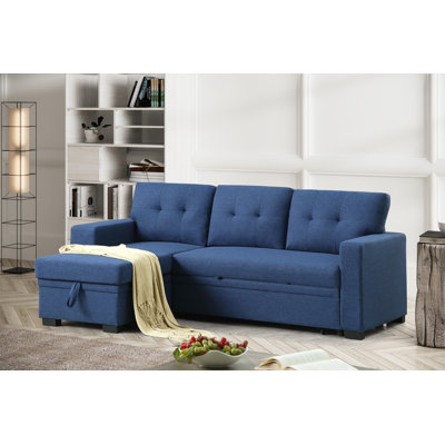 Upholstered L-Shaped Sectional Reversible