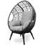 Chaise de patio en osier PE modèle 4 avec table d'appoint-798877733-798877732