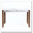 Rectangular Faux Marble Dining Table
