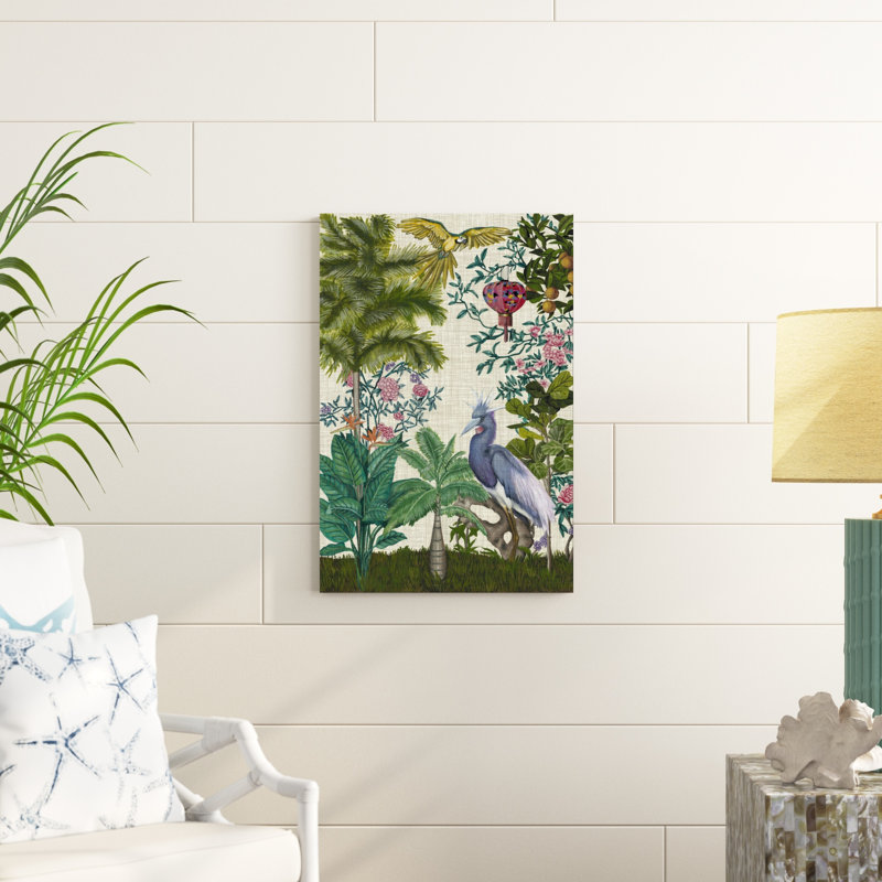 Paradis chinoiserie I, H 30 po x l 20 po x P 1,25 po